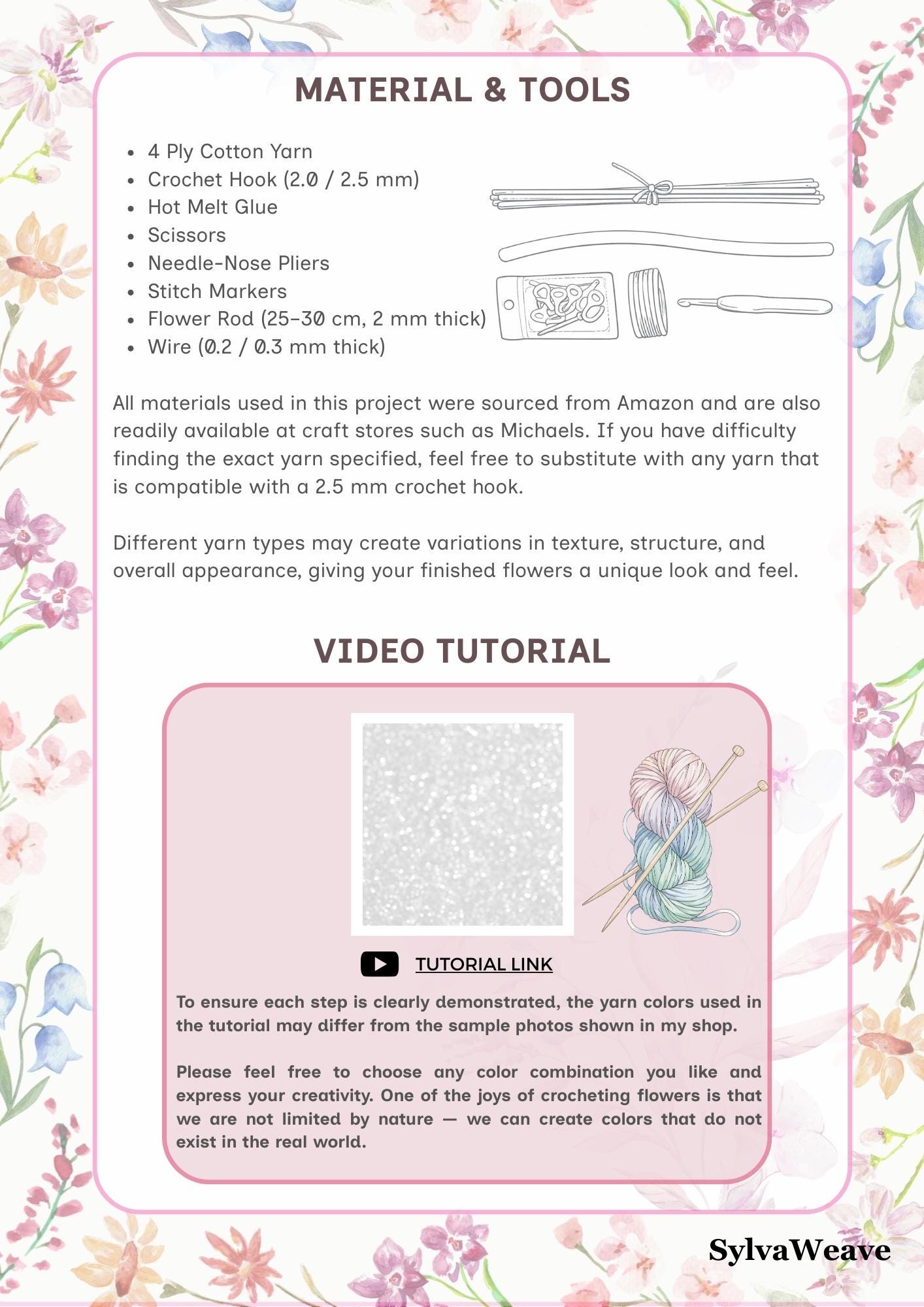 Monstera Leaf Crochet Pattern PDF & Video Tutorial, Beginner Plant Decor, DIY Flower Bouquet, Floral arrangement, House Warming
