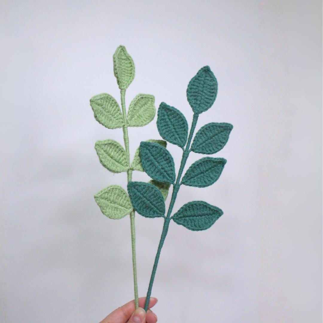 Crochet Leaf Pattern (PDF + Video Tutorial) | Steps by Steps, Beginner friendly