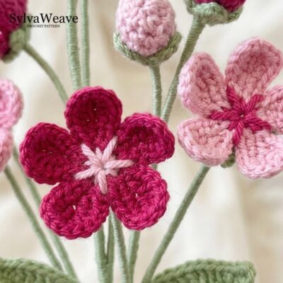 Androsace Umbellata Crochet Pattern PDF with Video Tutorial, Small White Flower Bouquet Filler DIY Androsace Umbellata Crochet Pattern PDF with Video Tutorial, Small White Flower Bouquet Filler DIY