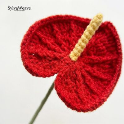 Flamingo Lily Crochet Pattern PDF with Video Tutorial, Tropical Flower DIY Home Decor Flamingo Lily Crochet Pattern PDF with Video Tutorial, Tropical Flower DIY Home Decor