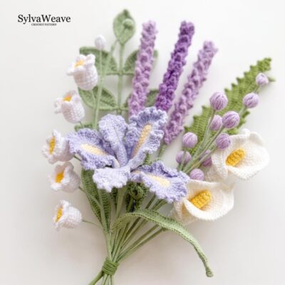 8-in-1 Crochet Flower Bouquet Pattern PDF, Video Tutorial, Crochet Lily, Lavender, Crochet Beginner, Gift for her, Anniversary Flower 8-in-1 Crochet Flower Bouquet Pattern PDF, Video Tutorial, Crochet Lily, Lavender, Crochet Beginner, Gift for her, Anniversary Flower