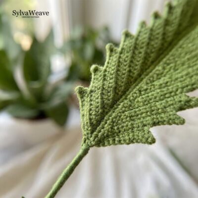 Pinnate Leaf Crochet Pattern PDF with Video Tutorial, Beginner DIY Greenery Decor Pinnate Leaf Crochet Pattern PDF with Video Tutorial, Beginner DIY Greenery Decor