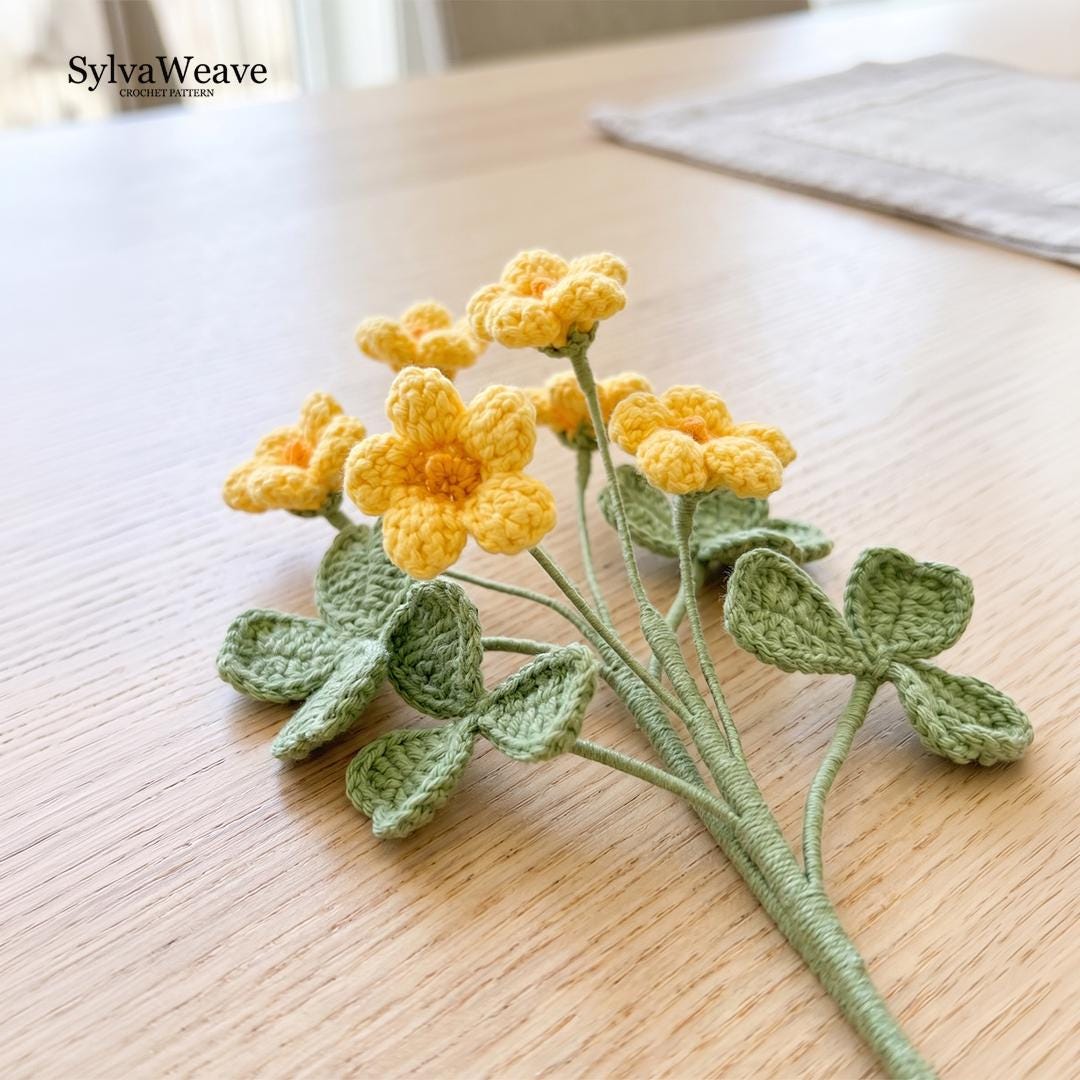 Four Leaf Clover Crochet Pattern PDF with Video Tutorial, Lucky Charm DIY Gift