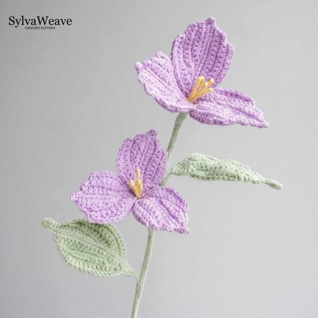 Crochet Flower Pattern PDF & Video Tutorial, Wedding Floral Bouquet Arrangement, Beginner Friendly, Home Decoration,