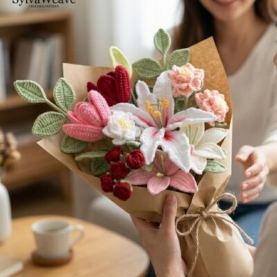 6-in-1 Crochet Flower Bouquet Pattern Bundle (PDF & Video), Beginner Friendly 6-in-1 Crochet Flower Bouquet Pattern Bundle (PDF & Video), Beginner Friendly