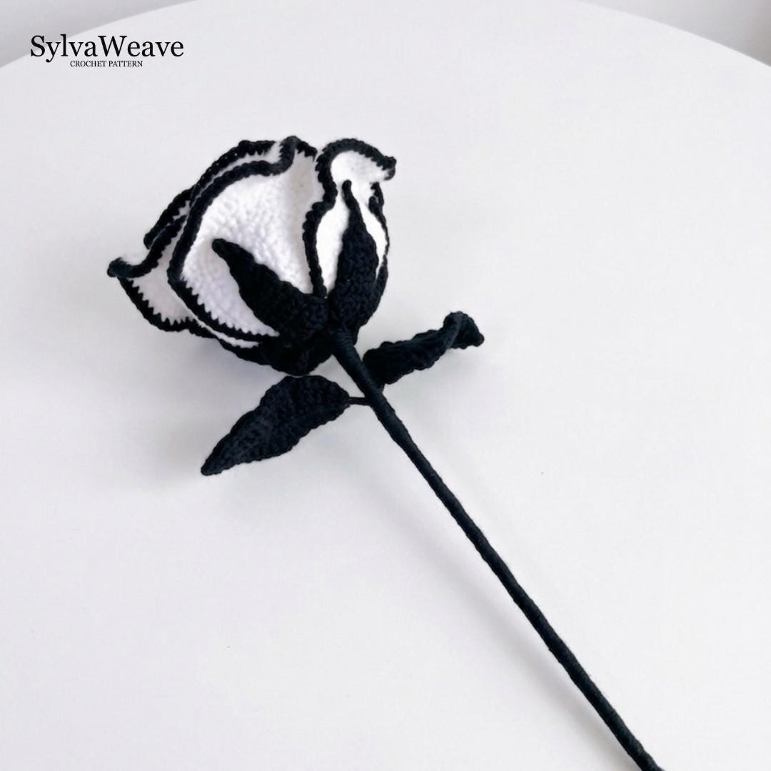 Crochet Rose Pattern PDF & Video Tutorial | Realistic Floral Amigurumi DIY (5 languages, flower bouquet)