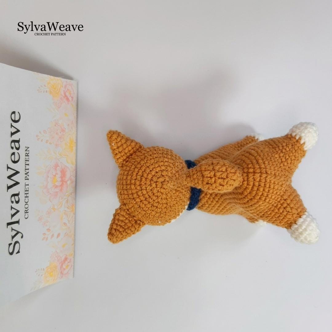 Crochet Dog Pattern, Animal Amigurumi PDF & Video Tutorial, 5 languages, Shiba Inu