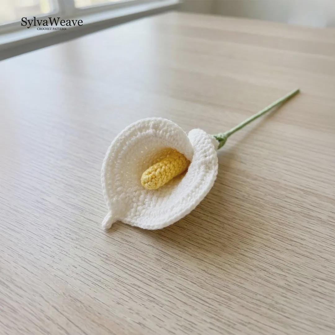 Crochet Flower Bouquet Pattern Bundle (Sunflower, Lily, Daisy, Monstera) (PDF & Video)