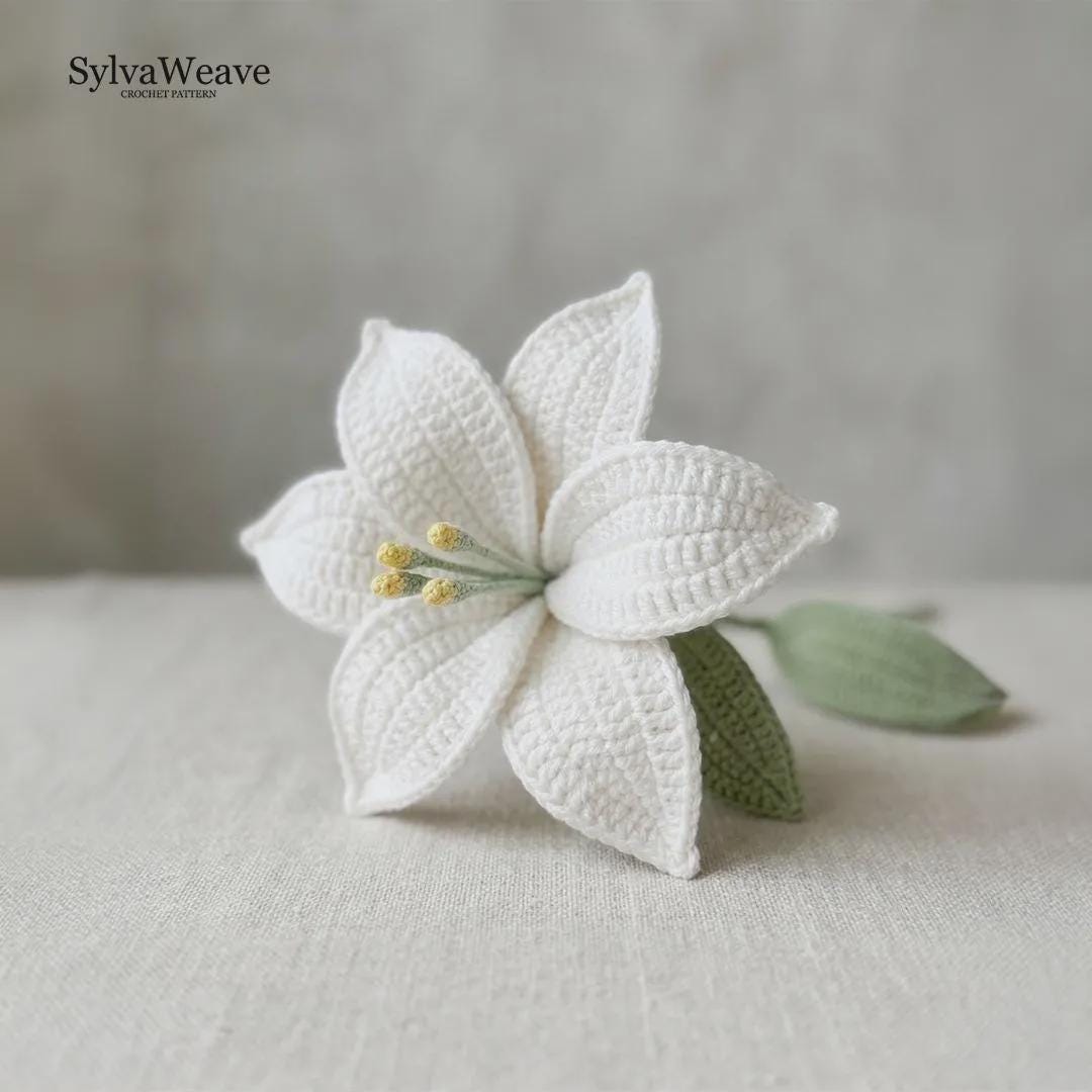 6-in-1 Crochet Flower Bouquet Pattern Bundle (PDF & Video), Beginner Friendly