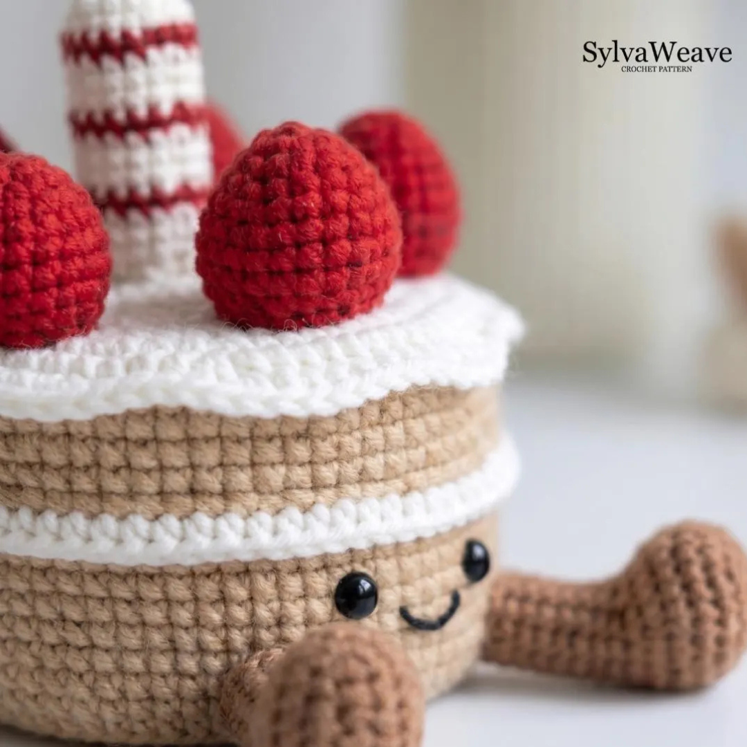 Birthday Cake Crochet Pattern PDF and Video Tutorial (Jellycat Style) - Image 2
