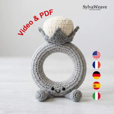 Diamond Ring Crochet Pattern PDF and Video Tutorial (Jellycat Style)