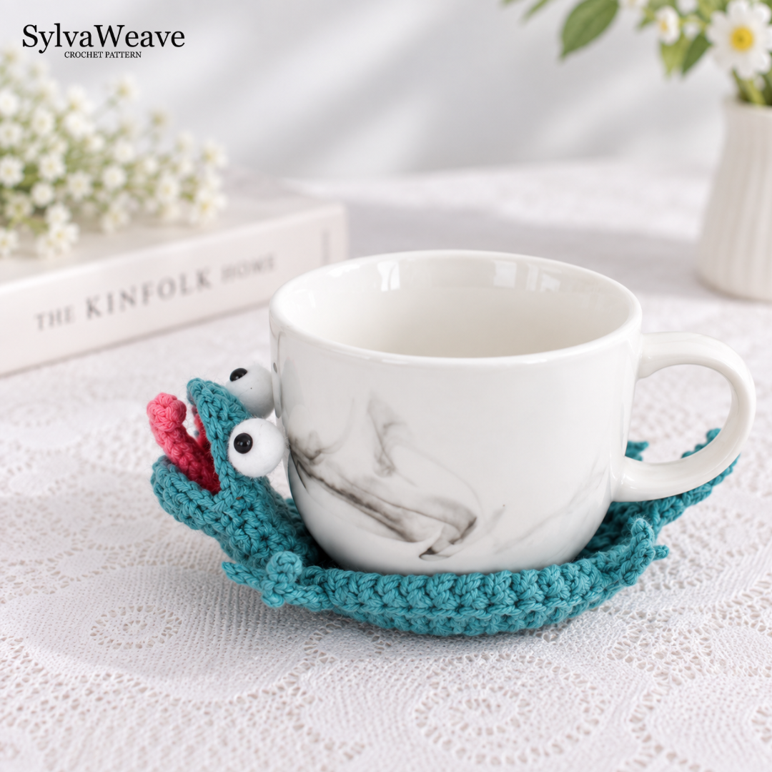 Lizard Coaster Crochet Coaster Pattern PDF and Video Tutorial - Image 5