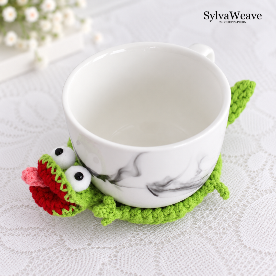 Lizard Coaster Crochet Coaster Pattern PDF and Video Tutorial - Image 6