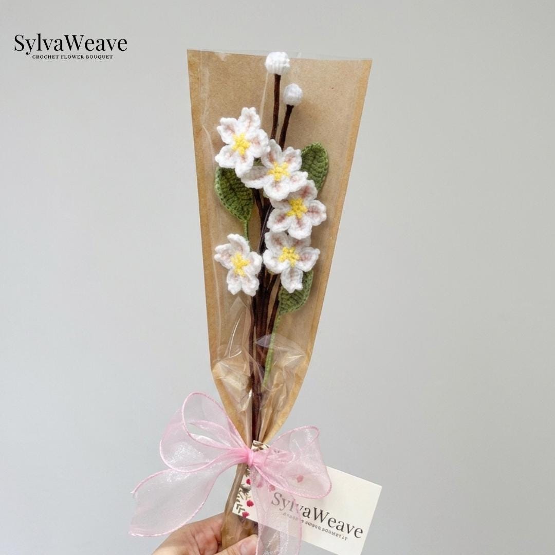 Handmade Crochet Tulip Flower, Everlasting Floral Arrangement, Birthday Gift - Image 4