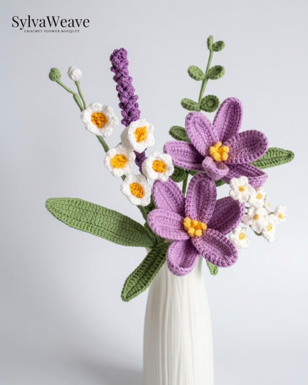 Handmade Crochet Tulip Bouquet, Everlasting Flower Gift for Her, Anniversary Floral Gift, Permanent Flower for Girlfriend, Floral Home Decor - Image 4