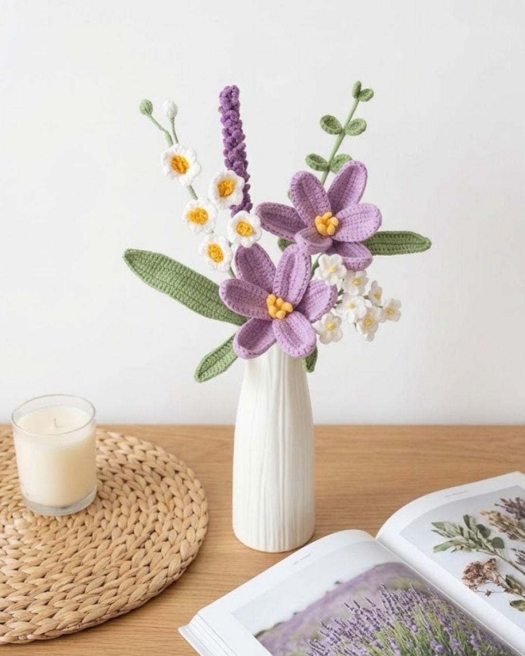 Handmade Crochet Tulip Bouquet, Everlasting Flower Gift for Her, Anniversary Floral Gift, Permanent Flower for Girlfriend, Floral Home Decor - Image 3